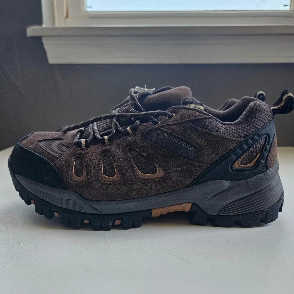 Propet Hiking Shoes Mens 8 XX 5E Wide Brown Waterproof Sealtex Ridge Walker Gorp